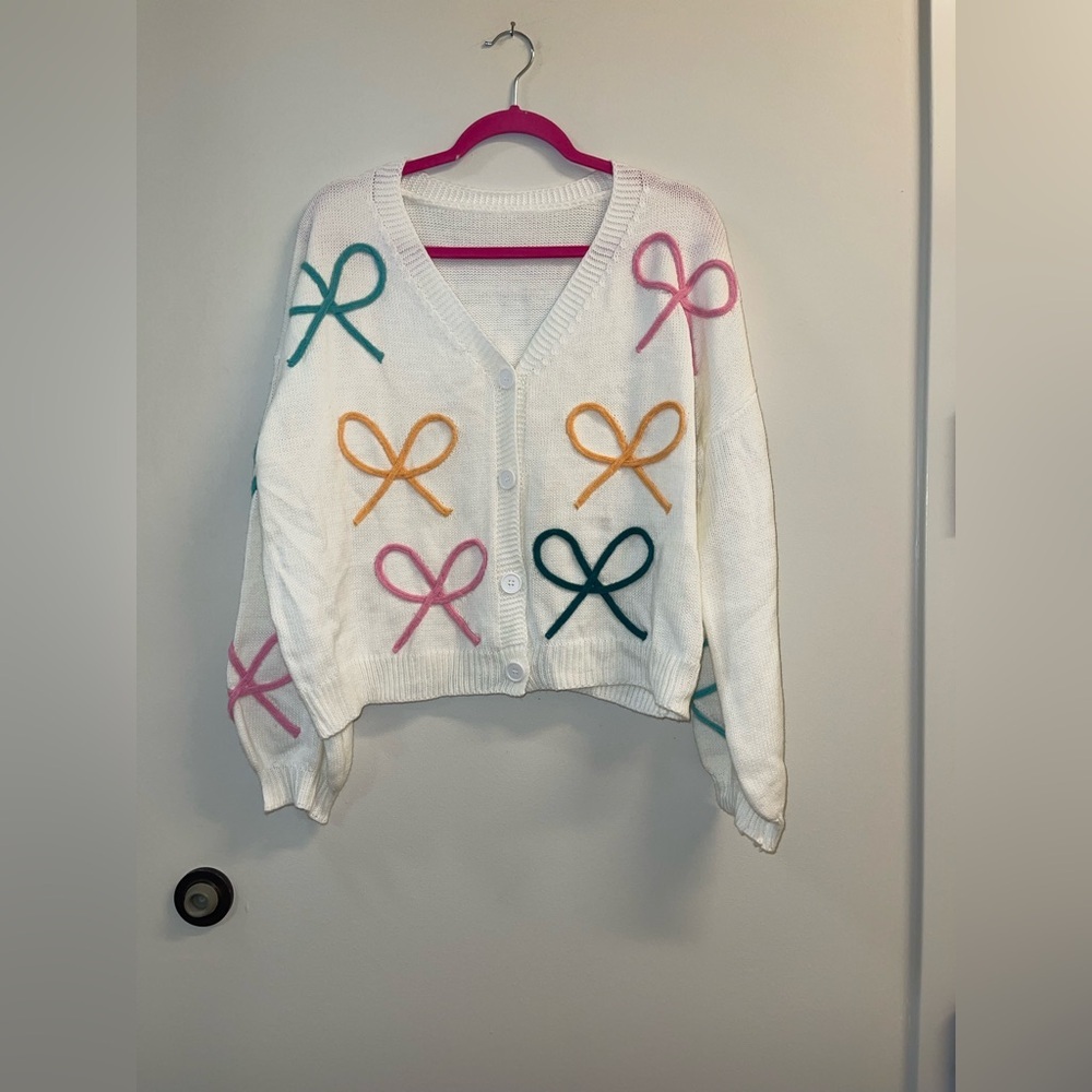 No brand 3D Multi Bow Cardigan - Picture 2 of 8
